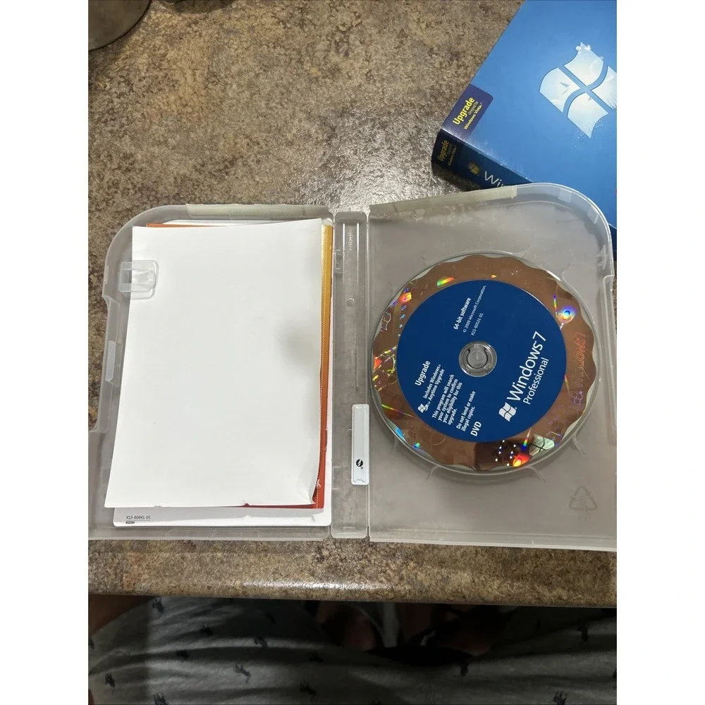 Windows 7 Professional Upgrade 32-64 Bit DVD and Key Included